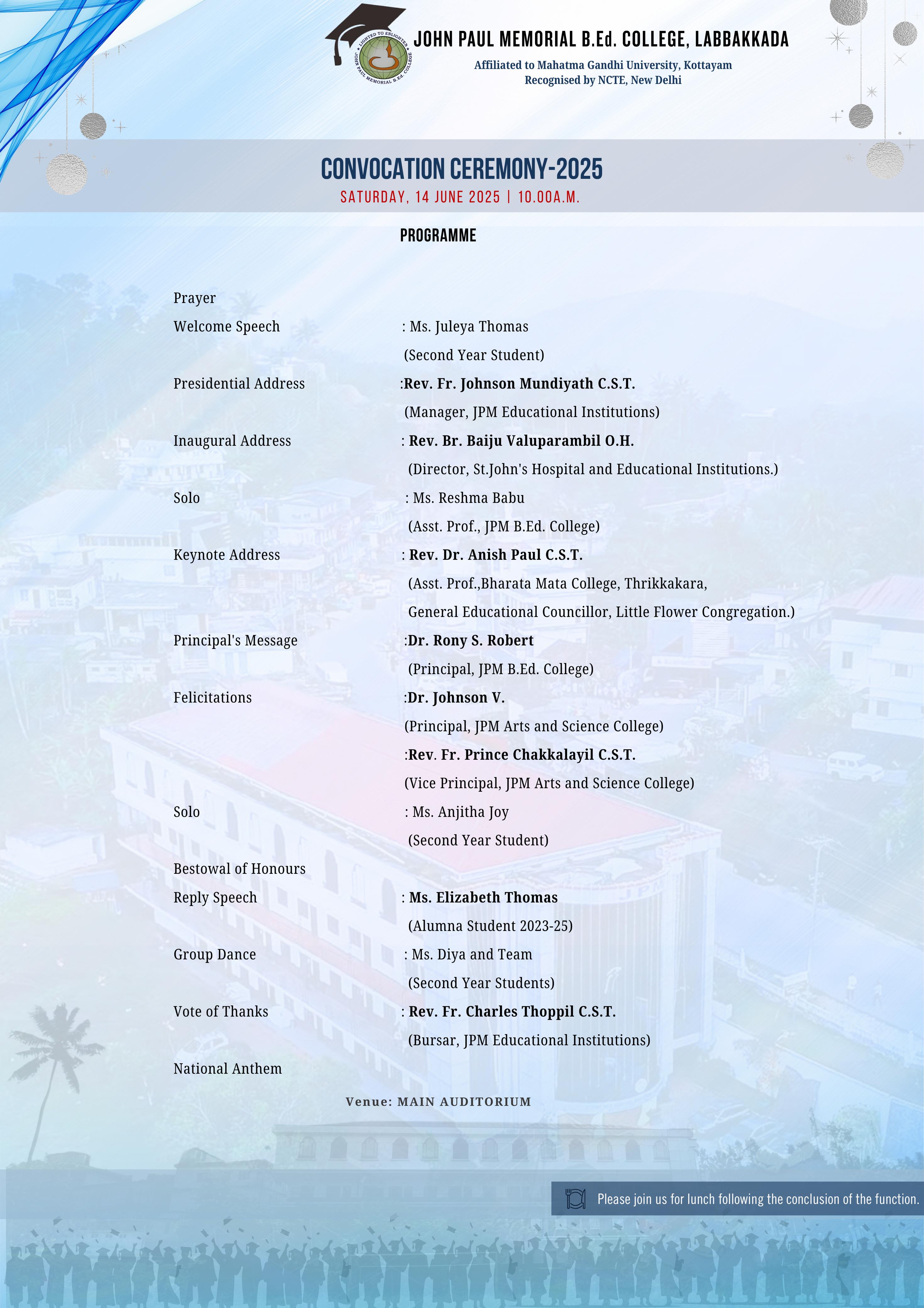 Convocation Ceremony 2025
